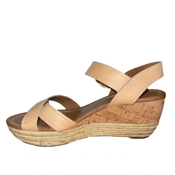 Franco Sarto Wedge Espadrilles. Tan color Size 8 1/2 M - Picture 13 of 13